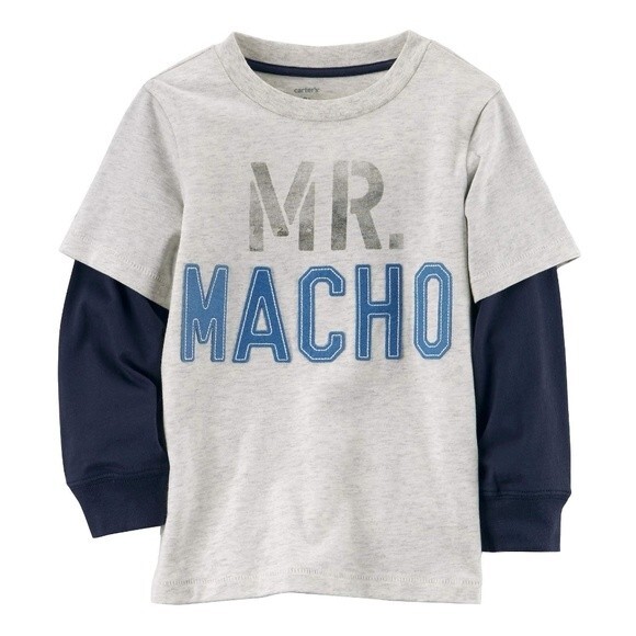 Mr Macho Gray Shirt 3T - Picture 2 of 6